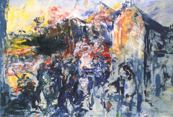 Fig. 9: Jack B. Yeats Grief 1951 oil on canvas 102 x 153 cm National Gallery of Ireland, Dublin