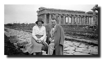 MacGreevy with Bridget Patmore at Paestum, Italy